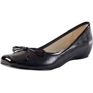 (1838) Zofie Women's GRACA Leather Flat Black size 12